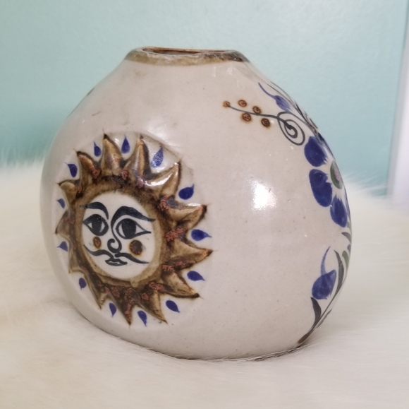 Vintage Other - Vtg Sun Moon Astrology Pottery Vase
